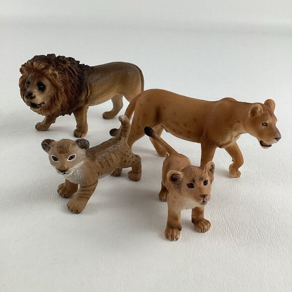 Schleich Jungle Cat Lion Lioness Cubs Pride Family Wildlife Animal Figures Lot